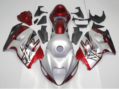 1996-2007 Silver Candy Red Black Suzuki GSXR 1300 Hayabusa Motorcycle Fairings Canada