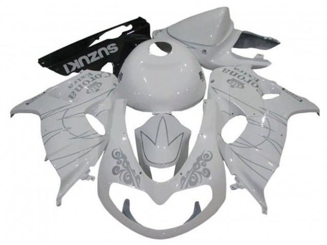 1998-2003 White Silver Corona Suzuki TL1000R Motorcycle Fairings Canada