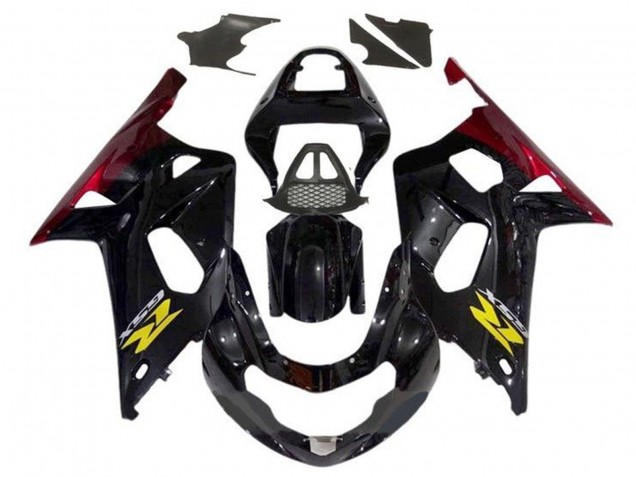 2000-2002 Glossy Black Red Yellow Suzuki GSXR1000 Motorcycle Fairings Canada