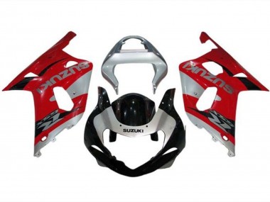 2000-2002 Silver Red Black Suzuki GSXR1000 Motorcycle Fairings Canada