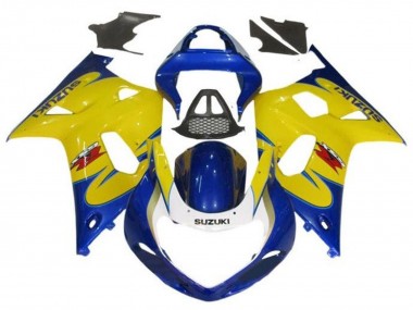 2000-2002 Yellow Blue Tribal Suzuki GSXR1000 Motorcycle Fairings Canada