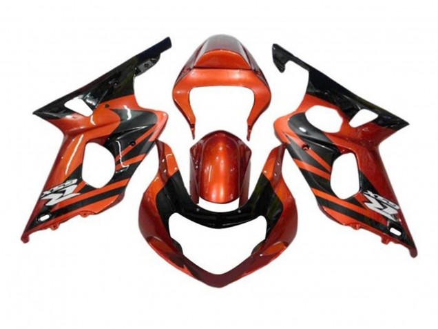 2000-2002 Orange Black Suzuki GSXR1000 Motorcycle Fairings Canada