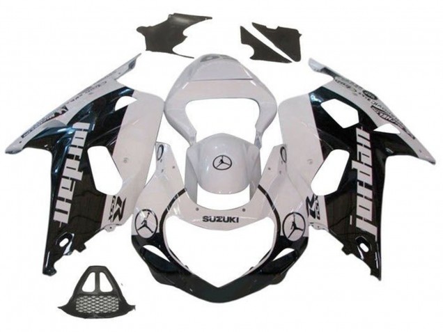 2000-2002 White Black Jordan Suzuki GSXR1000 Motorcycle Fairings Canada