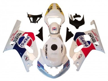 2000-2002 White Red Blue Pepsi Suzuki GSXR1000 Motorcycle Fairings Canada