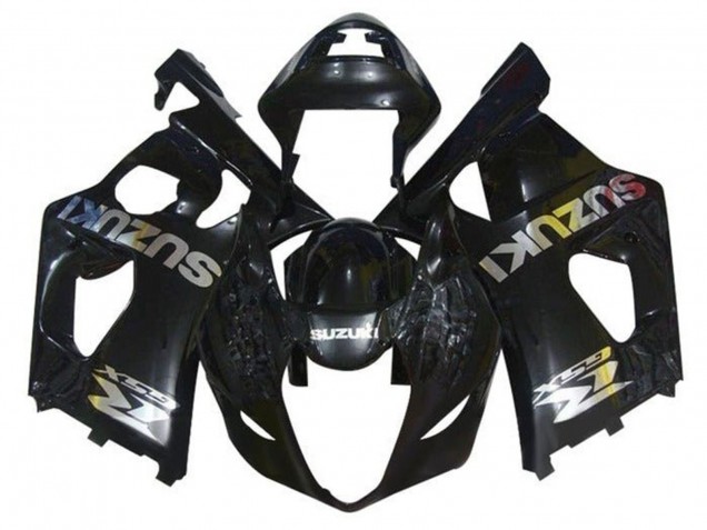 2003-2004 Glossy Black Chrome Suzuki GSXR 1000 Motorcycle Fairings Canada