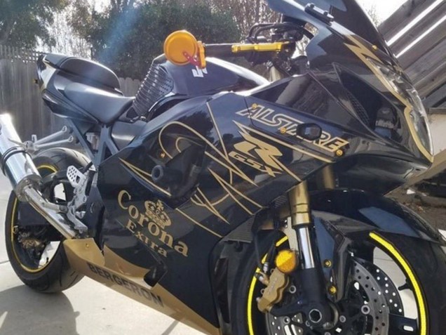 2003-2004 Black Gold Corona Suzuki GSXR 1000 Motorcycle Fairings Canada
