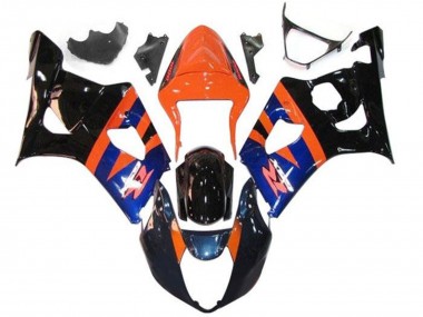 2003-2004 Orange Blue Glossy Black Suzuki GSXR 1000 Motorcycle Fairings Canada