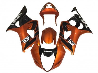 2003-2004 Orange Black White Suzuki GSXR 1000 Motorcycle Fairings Canada