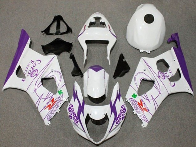 2003-2004 White Purple Corona Alstare Suzuki GSXR 1000 Motorcycle Fairings Canada