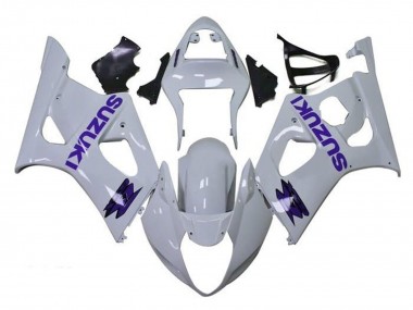 2003-2004 White Purple Suzuki GSXR 1000 Motorcycle Fairings Canada