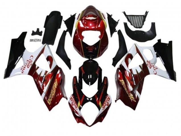 2005-2006 Black Red White Gold Suzuki GSXR 1000 Motorcycle Fairings Canada