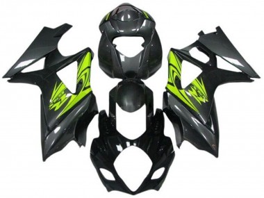 2005-2006 Black Grey Neon Yellow Suzuki GSXR 1000 Motorcycle Fairings Canada