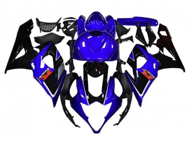 2005-2006 Blue Black White Stripe Suzuki GSXR 1000 Motorcycle Fairings Canada