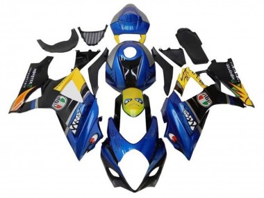 2005-2006 Blue Yellow Black Shark Suzuki GSXR 1000 Motorcycle Fairings Canada