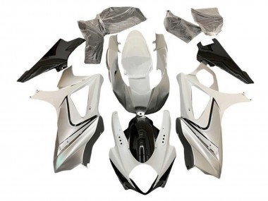 2005-2006 Glossy White Silver Black Suzuki GSXR 1000 Motorcycle Fairing Canada