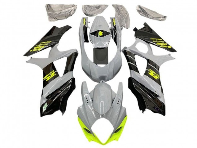 2005-2006 Grey Black Neon Yellow Suzuki GSXR 1000 Motorcycle Fairings Canada