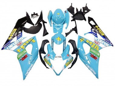 2005-2006 Light Blue Green Black Yellow Rizla Suzuki GSXR 1000 Motorcycle Fairings Canada