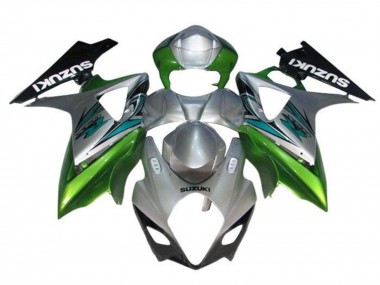 2005-2006 Silver Green Black Suzuki GSXR 1000 Motorcycle Fairings Canada