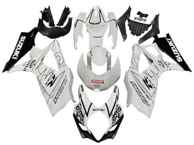 2005-2006 White Black Corona Motul Suzuki GSXR 1000 Motorcycle Fairings Canada