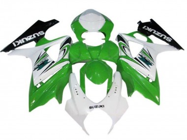 2005-2006 White Green Black Suzuki GSXR 1000 Motorcycle Fairings Canada