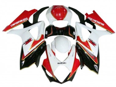 2005-2006 White Red Black Gold Suzuki GSXR 1000 Motorcycle Fairings Canada