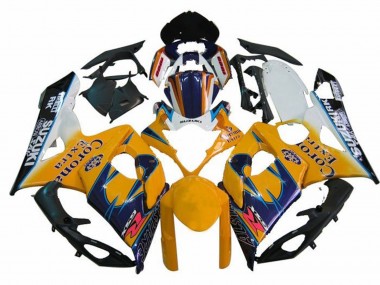 2005-2006 White Yellow Blue Black Corona Suzuki GSXR 1000 Motorcycle Fairings Canada