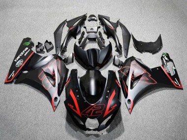 2017-2024 Matte Black Red 42 Suzuki GSXR1000 Motorcycle Fairings Canada