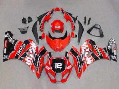 2017-2024 Red White Black Motul 12 Suzuki GSXR1000 Motorcycle Fairings Canada