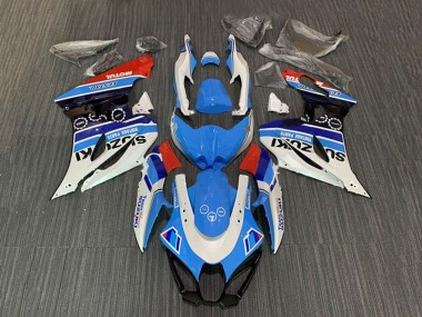 2017-2024 White Blue Stripe Red Motul Suzuki GSXR1000 Motorcycle Fairings Canada