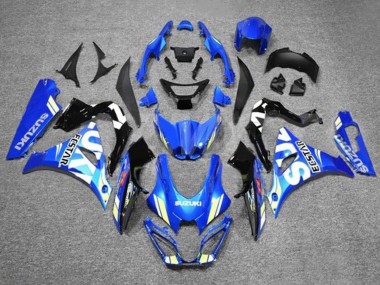 2017-2024 Blue White Ecstar Suzuki GSXR1000 Motorcycle Fairings Canada