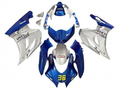 2017-2024 Blue Silver Motul 36 Suzuki GSXR1000 Motorcycle Fairings Canada