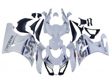 2017-2024 White Silver Blue Suzuki GSXR1000 Motorcycle Fairings Canada