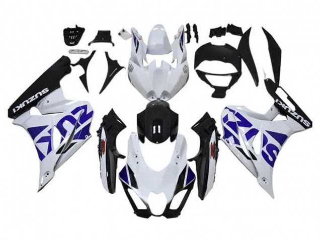 2017-2024 White Blue Black Suzuki GSXR1000 Motorcycle Fairing Canada