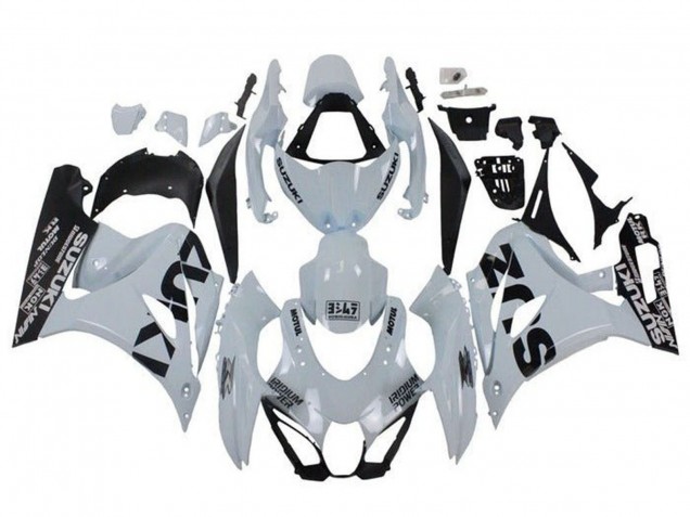 2017-2024 White Black Suzuki GSXR1000 Motorcycle Fairings Canada