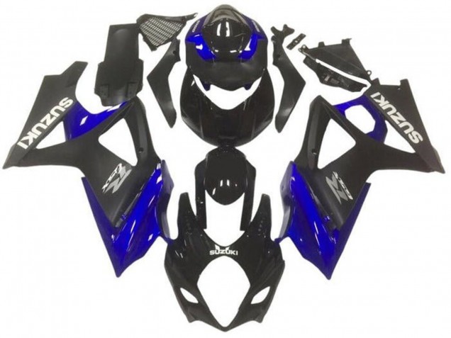 2007-2008 Glossy Black Matte Black Blue Grey Suzuki GSXR 1000 Motorcycle Fairings Canada