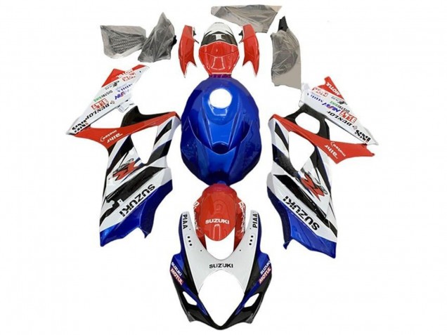 2007-2008 White Red Blue Black Suzuki GSXR 1000 Motorcycle Fairings Canada