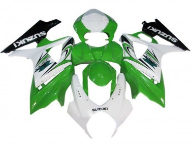 2007-2008 White Green Black Suzuki GSXR 1000 Motorcycle Fairing Canada