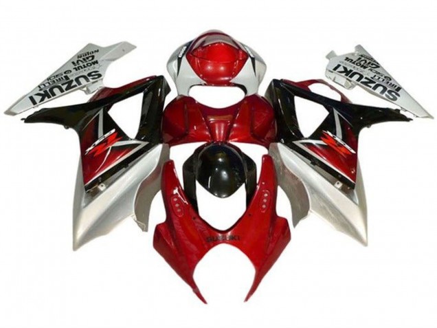 2007-2008 Red Black Silver Suzuki GSXR 1000 Motorcycle Fairings Canada