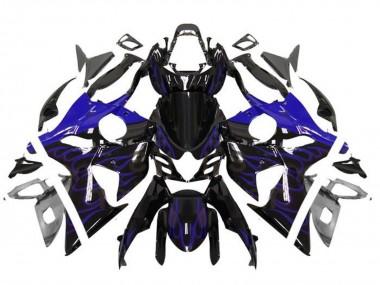 2009-2016 Glossy Black Blue Flame Suzuki GSXR 1000 Motorcycle Fairings Canada