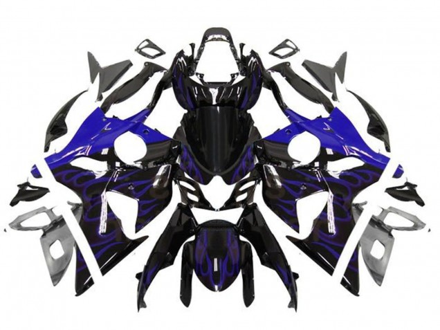 2009-2016 Glossy Black Blue Flame Suzuki GSXR 1000 Motorcycle Fairings Canada