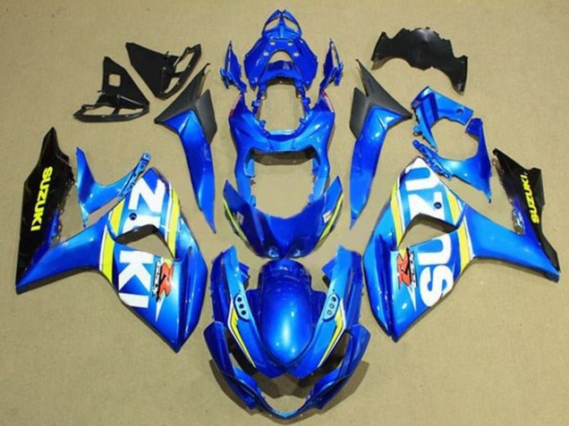 2009-2016 Blue White Yellow Stripe Black Suzuki GSXR 1000 Motorcycle Fairings Canada