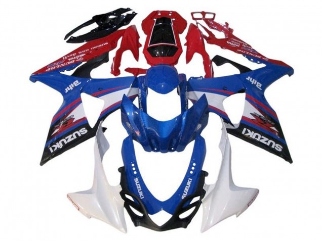 2009-2016 Blue White Red Black Stripe Suzuki GSXR 1000 Motorcycle Fairings Canada