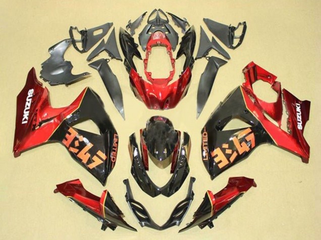 2009-2016 Red Black Suzuki GSXR 1000 Motorcycle Fairing Kits Canada