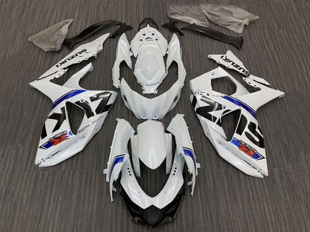 2009-2016 White Blue Stripe Suzuki GSXR 1000 Bike Fairings Canada