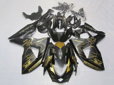 2009-2016 Black Gold Tribal Suzuki GSXR 1000 Motorcycle Fairings Canada