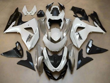 2009-2016 Pearl White Silver Matte Black Suzuki GSXR 1000 Motorcycle Fairings Canada