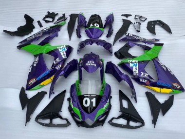 2009-2016 Purple Green Black Yellow 01 Suzuki GSXR 1000 Motorcycle Fairings Canada