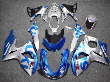 2009-2016 Silver Blue Suzuki GSXR 1000 Motorcycle Fairings Canada