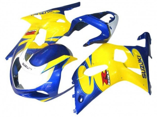 2001-2003 Blue Yellow White Suzuki GSXR 600 / GSXR 750 Motorcycle Fairings Canada