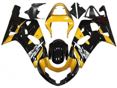 2001-2003 Yellow Silver Glossy Black Suzuki GSXR 600 / GSXR 750 Motorcycle Fairings Canada